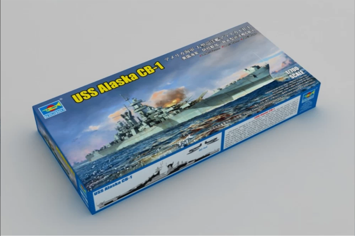 Збірна модель 1/700 військовий корабель Large cruiser USS Alaska CB-1 Trumpeter 06738 - зображення 6