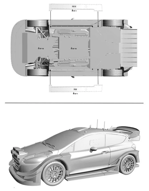 1/24 Fiesta RS WRC 2017 Tour de Corse Ott Tänak / Martin