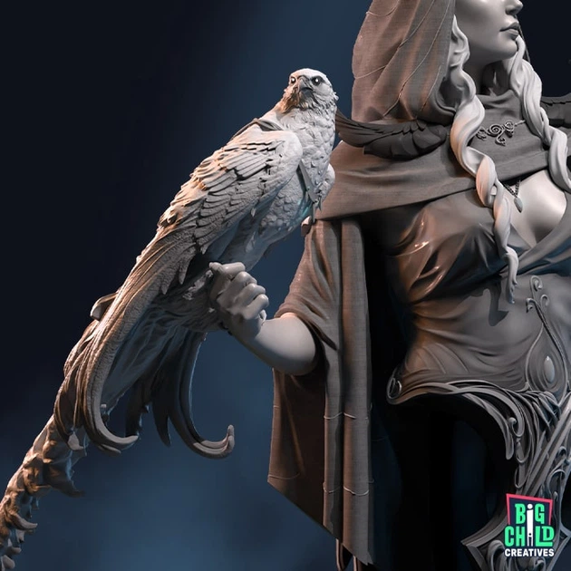 Сборная модель 1/12 фигура бюст Idril, Wisdom Star Songs of War Big Child Creatives BCSWBU0013 - изображение 4
