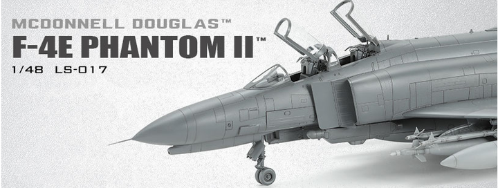 Збірна модель 1/48 військовий літак McDonnell Douglas F-4E Phantom II MENG S-017 - зображення 9