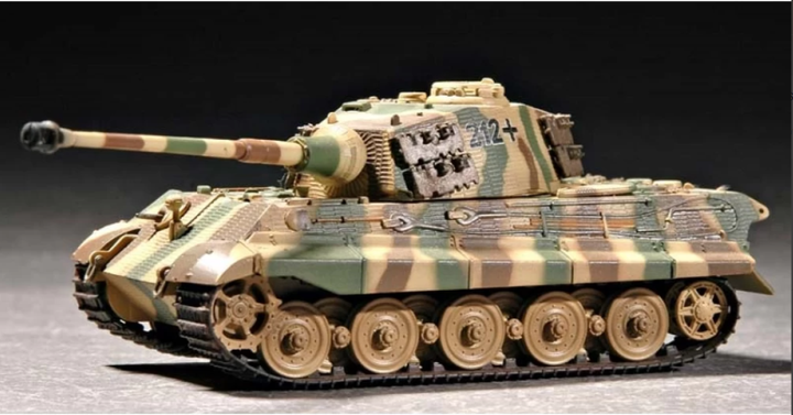 Сборная модель 1/72 танк King Tiger Henschel Turret w/Zimmerit Trumpeter 07291 - изображение 2