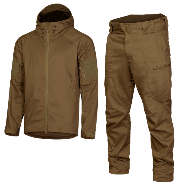 Чоловічий міцний Костюм Куртка з капюшоном + Штани / Польова форма CamoTec Stalker Canvas 3.0 койот розмір XL - зображення 1