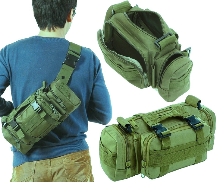 Тактична Армійська Сумка Чоловіча Molle Combat Sachet Хакі (205754) - зображення 2