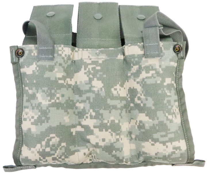 Подсумок тактический для трех магазинов М16, M4 Molle II Bandoleer Ammunition Pouch пиксель (193147) - изображение 2