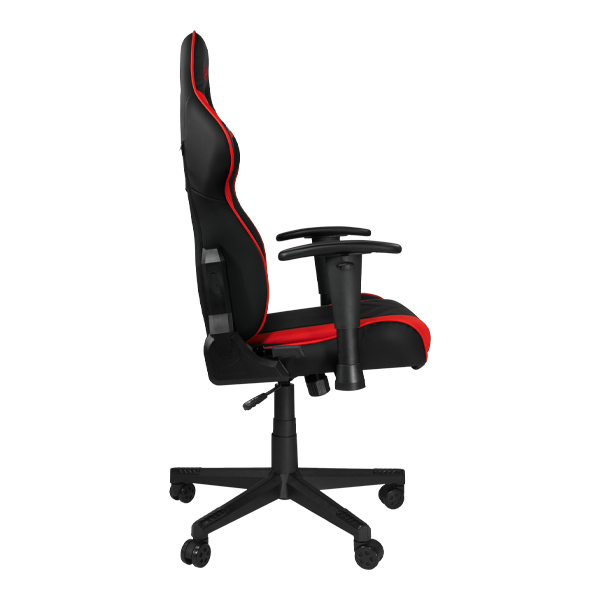 Крісло для геймерів DXRACER NEX EC/OK134/NR (чорне/червоні вставки) PU шкіра нейлонова основа - зображення 3