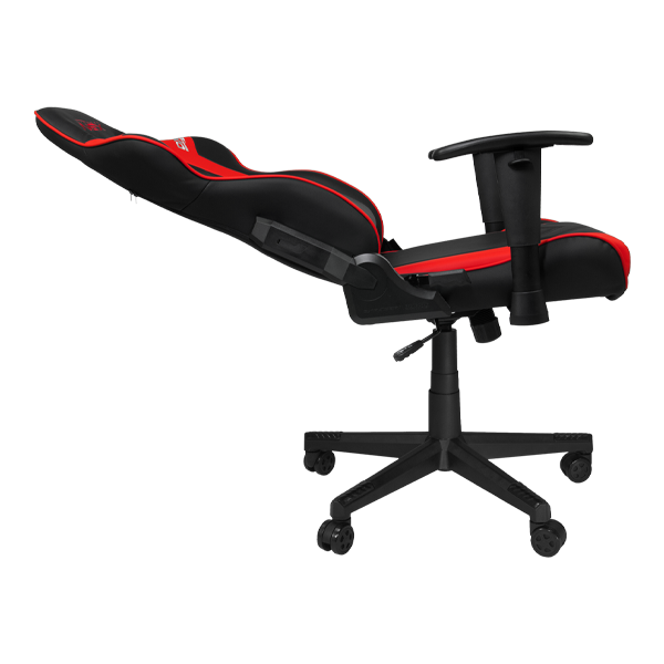 Крісло для геймерів DXRACER NEX EC/OK134/NR (чорне/червоні вставки) PU шкіра нейлонова основа - зображення 4