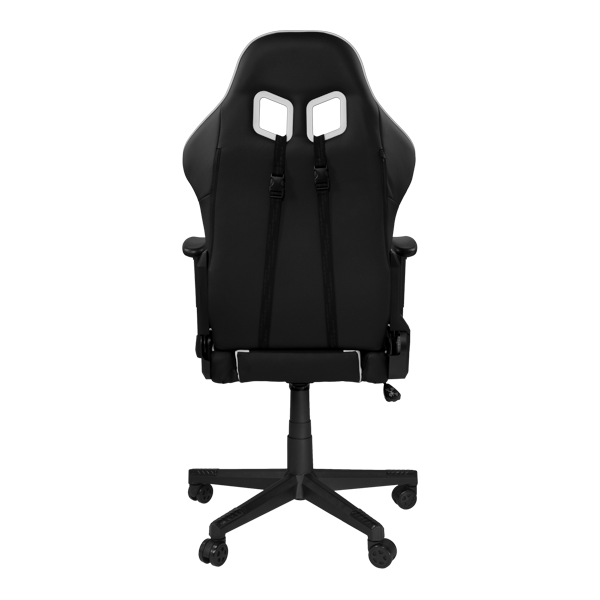 Крісло для геймерів DXRACER NEX EC/OK134/NW (чорне/білі вставки) PU шкіра нейлонова основа - зображення 5