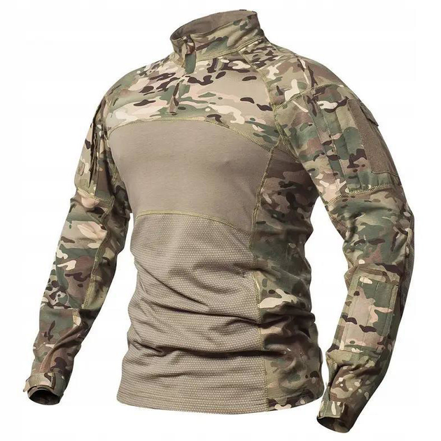 Мужской крепкий Убакс с усиленными локтями / Плотная уставная Рубашка мультикам размер 2XL - изображение 2