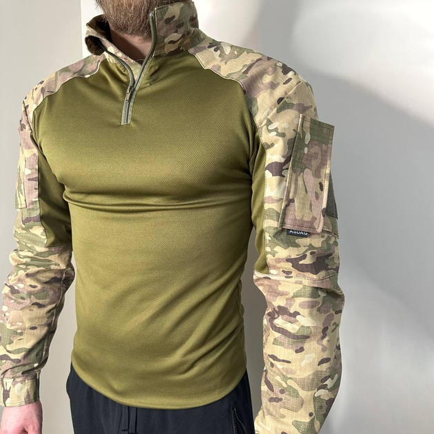 Мужской Убакс ASDAQ с липучками под шевроны / Прочная уставная Рубашка рип-стоп мультикам размер 2XL - изображение 2