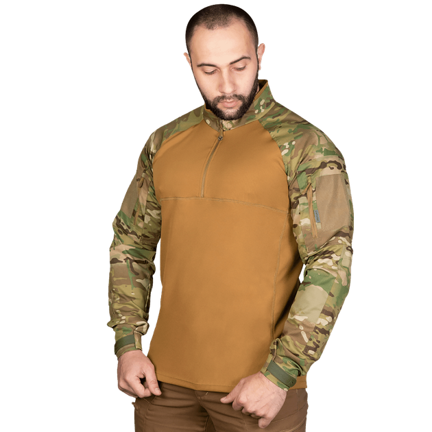 Мужской Убакс CoolPass с отсеками для налокотников / Уставная рубашка койот мультикам размер XL - изображение 2
