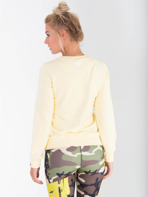 Bluza damska bez kaptura TREC WEAR Sweatshirt TGirl 06 XS Żółta (5902114028008) - obraz 2