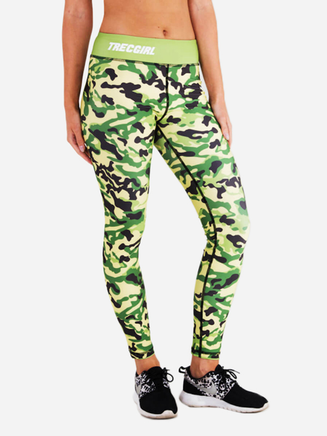 legginsy sportowe TREC WEAR Leggings TGirl 19 XS Strong Camo (5902114028169) - obraz 1