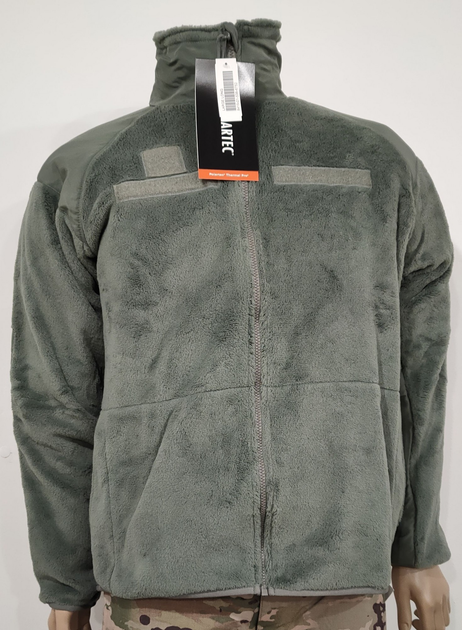 Флісова кофта армії США ECWCS Cold Weather Fleece Gen III Level 3 Foliage Green сіро-зелений M - изображение 2