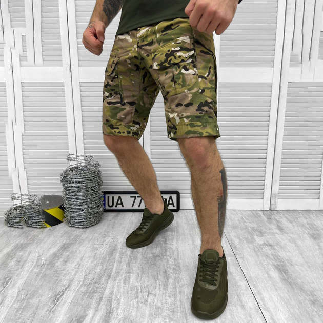 Мужские крепкие Шорты G3 с накладными карманами рип-стоп мультикам размер 3XL - изображение 1