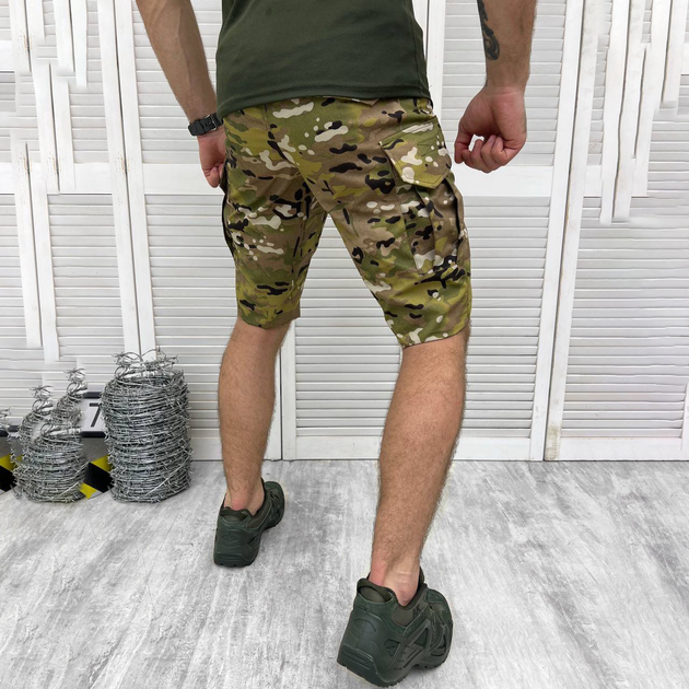 Мужские крепкие Шорты Enzim с накладными карманами рип-стоп мультикам размер 3XL - изображение 2
