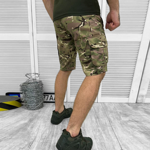 Чоловічі шорти з накладними кишенями саржа мультикам розмір M - зображення 2