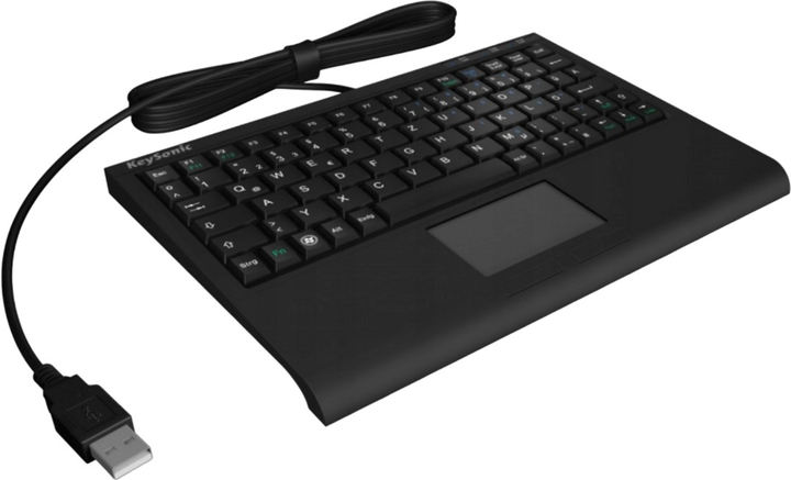 Клавіатура дротова Keysonic ACK-3410 USB Black (ACK-3410(US)) - зображення 2