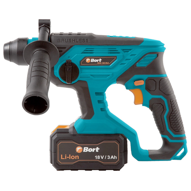 Аккумуляторный перфоратор Bort BHD-18X-BLK - изображение 2