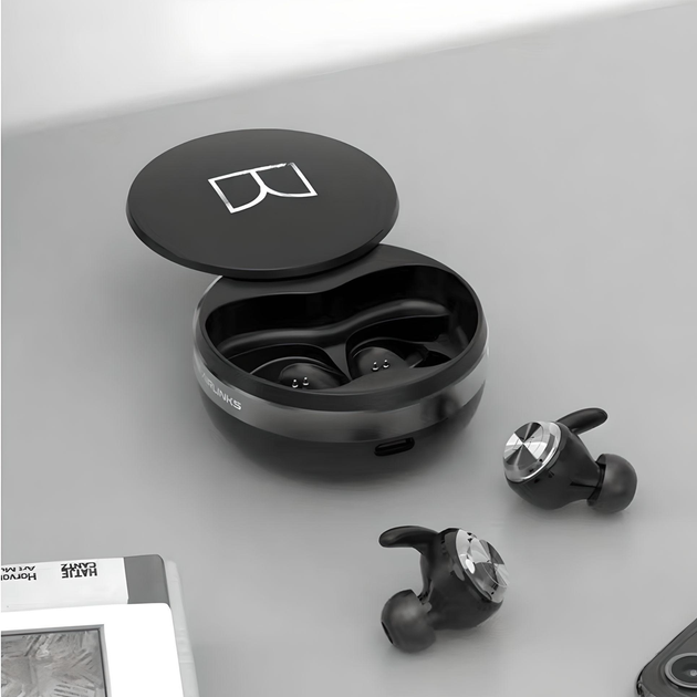 Бездротові вакуумні Bluetooth навушники MONSTER M1002 IPX7 з бездротовим зарядним кейсом (black) - зображення 2