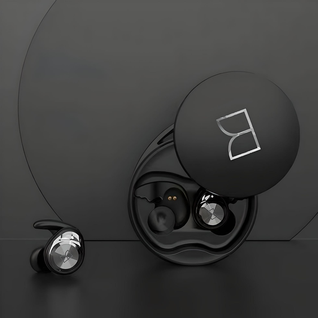 Бездротові вакуумні Bluetooth навушники MONSTER M1002 IPX7 з бездротовим зарядним кейсом (black) - зображення 5