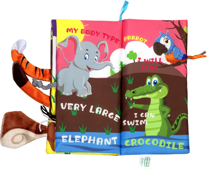 Іграшка-книжка Baby Team текстильна Хвостики (390248796) - зображення 6