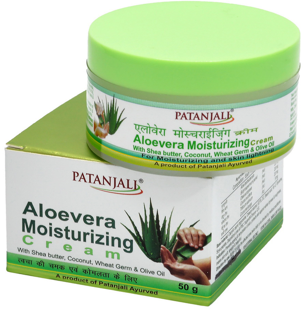 Крем для лица Patanjali Ayurved Увлажняющий Алоэ Вера 50 г ...