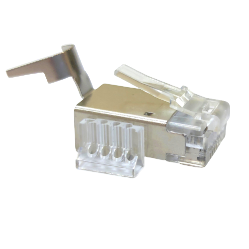 Коннектор мережевий RJ45, STP, cat.6A, 50μ, 1.45мм, зі вставкою Kingda KD-PG8056 - изображение 3