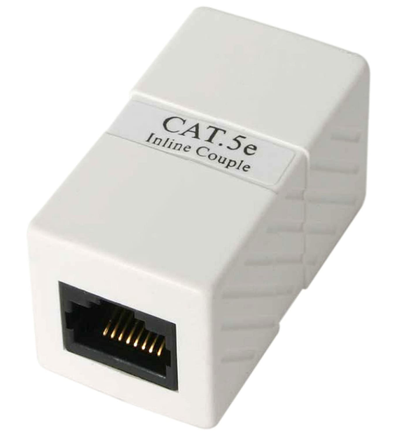 З'єднувач крученої пари UTP Kingda KD-CB43-С5е RJ45-RJ45/Cat.5e Білий - Фото 1 З'єднувач крученої пари UTP Kingda KD-CB43-С5е RJ45-RJ45/Cat.5e Білий - изображение 1