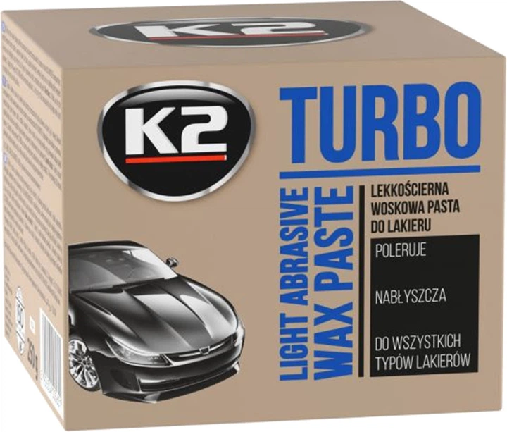 Паста для полировки и восстановления блеска кузова K2 Turbo 250 г (GPL-K20631) - изображение 2