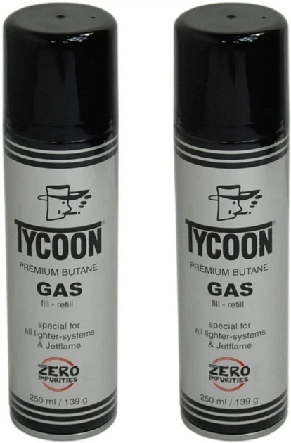 Газ для заправки зажигалок Tycoon Premium Butane Gas 250 мл (190000) - Фото 3 Газ для заправки зажигалок Tycoon Premium Butane Gas 250 мл (190000) - изображение 3