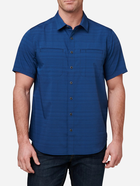Рубашка тактическая 5.11 Tactical Ellis Short Sleeve Shirt 71207-721 2XL [721] Pacific Navy (2000980612086) - изображение 1