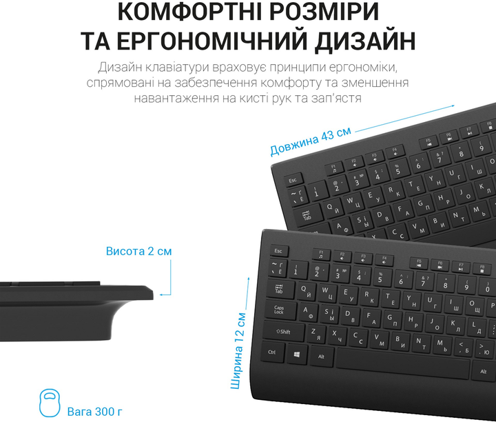 Клавіатура дротова OfficePro SK360 USB Black (SK360) - зображення 9