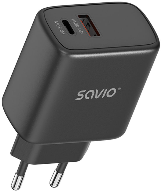 Зарядний пристрій Savio LA-06/B Quick Charge 30W Black (SAVLA-06/B) - зображення 4