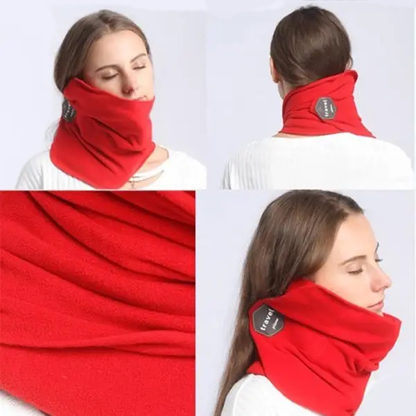 Подушка для путешествий Travel pillow Красная - изображение 3