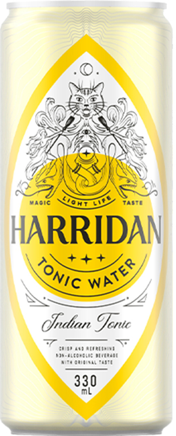 Упаковка напою безалкогольного сильногазованого Harridan Tonic Water 0.33 л х 24 банок (48200027134031) - зображення 2
