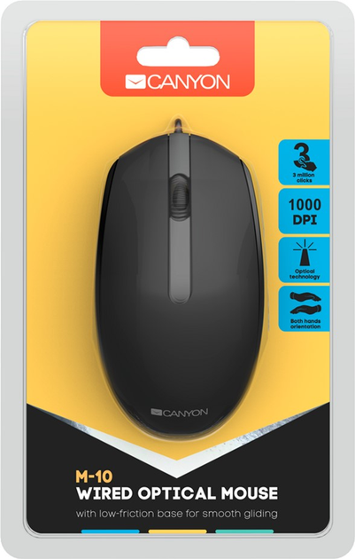 Миша Canyon M-10 (CNE-CMS10B) Black - зображення 6