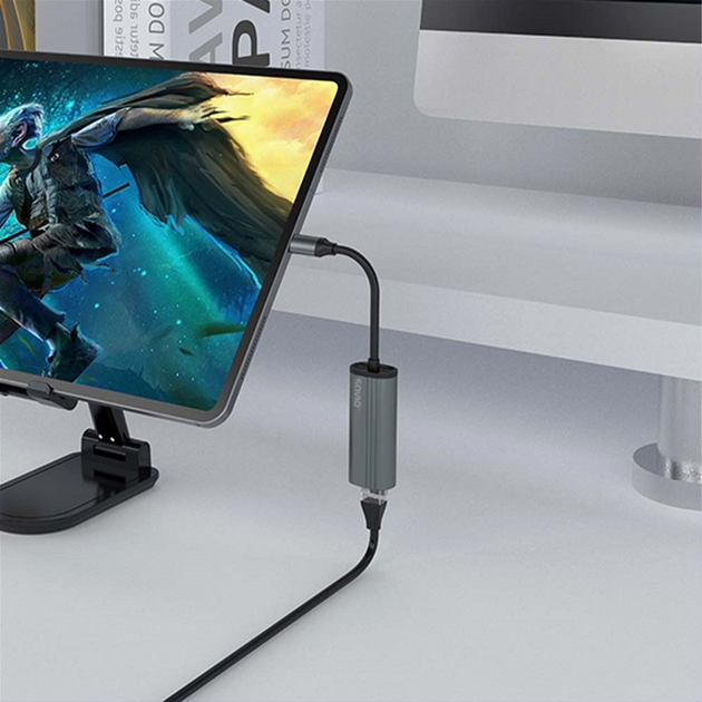 Savio AK-56 Adapter USB-C 3.1 GEN 1 do RJ-45 Gigabit Ethernet (SAVAK-56) - obraz 3