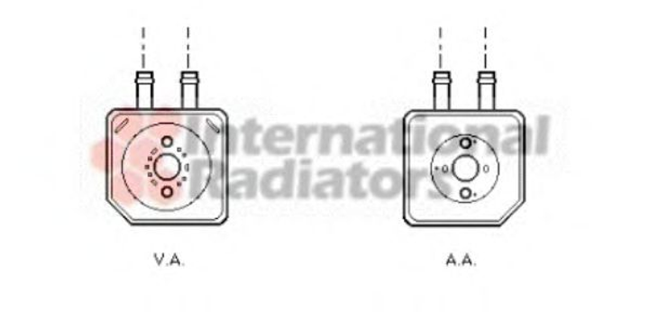 Радиатор масляный AUDI SEAT VW пр-воVan Wezel Van Wezel (58003086) - изображение 1