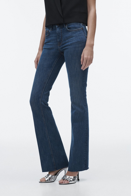 Джинсы Zara Bootcut Mid-Rise 36 синий 7223/045/400
