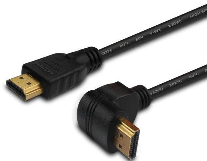 Кабель Savio CL-04 HDMI 1.5 м HDMI Type A (Standard) Black (SAVKABELCL-04) - зображення 2