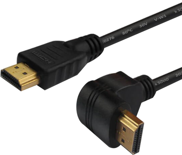 Kabel Savio CL-108 HDMI 1,5 m HDMI Type A (Standard) Czarny (SAVKABELCL-108) - obraz 1