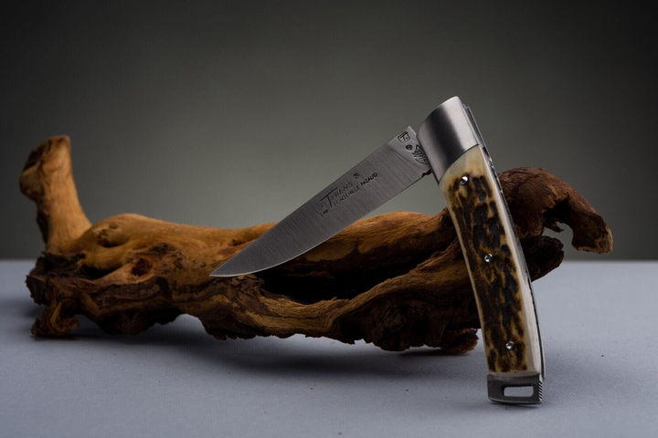 Нож карманный Fontenille Pataud, Le Thiers Pocket, ручка из рога оленя (T8BC) - изображение 2
