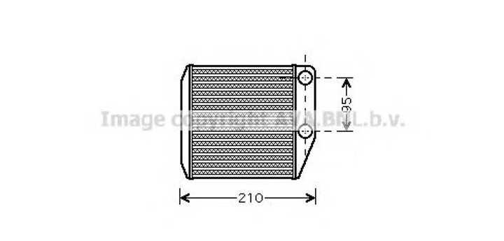 Радіатор обігрівача Grande Punto 10/05- AVA Ava (FTA6313) - зображення 1