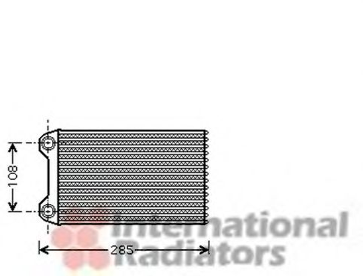 Радіатор обігрівача AUDI A4 ALL 00- LHD Van Wezel Van Wezel (03006223) - зображення 1