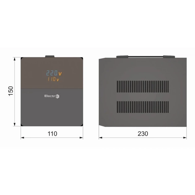 Стабилизатор напряжения электронный ElectrO SDR-1000 1 кВА - изображение 3