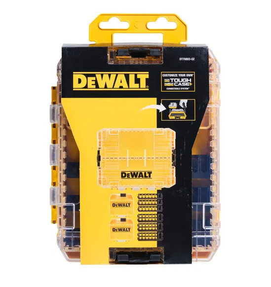Футляр для бит системы TSTAK Tough Case М DeWALT с футляром 25 мм х25 шт-2 шт., кассета для бит 7х25 мм.-3 шт., кассета для бит 7х57 мм.-3 шт. DT70803 - Фото 4 Футляр для бит системы TSTAK Tough Case М DeWALT с футляром 25 мм х25 шт-2 шт., кассета для бит 7х25 мм.-3 шт., кассета для бит 7х57 мм.-3 шт. DT70803 - изображение 4