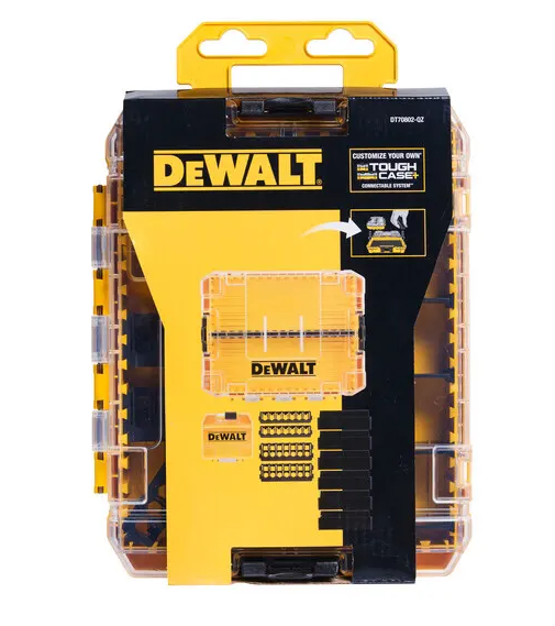 Футляр для бит системы TSTAK Tough Case М DeWALT с футляром 25 мм х 25 шт., разделители-6шт., кассета для бит 7х25мм.-2шт., кассета для бит 7х57мм.-2шт. DT70802 - Фото 5 Футляр для бит системы TSTAK Tough Case М DeWALT с футляром 25 мм х 25 шт., разделители-6шт., кассета для бит 7х25мм.-2шт., кассета для бит 7х57мм.-2шт. DT70802 - изображение 5