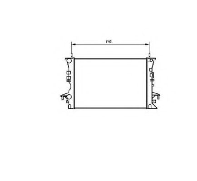 Радіатор охолодження двигуна RENAULT Espace 98- вир-во NRF NRF (58318) - зображення 1