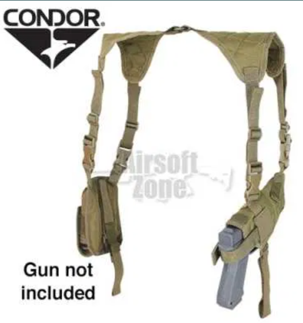 Кобура прихованого носіння Condor Universal Shoulder Holster Койот - зображення 4