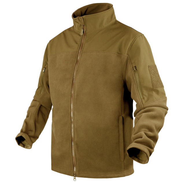 Куртка тактична CONDOR ALPHA Fleece Койот L - зображення 1